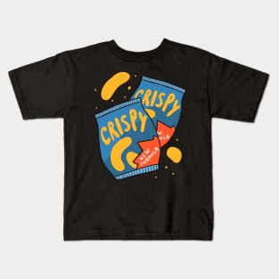 Crispy Chips - Snack Lover Art Kids T-Shirt